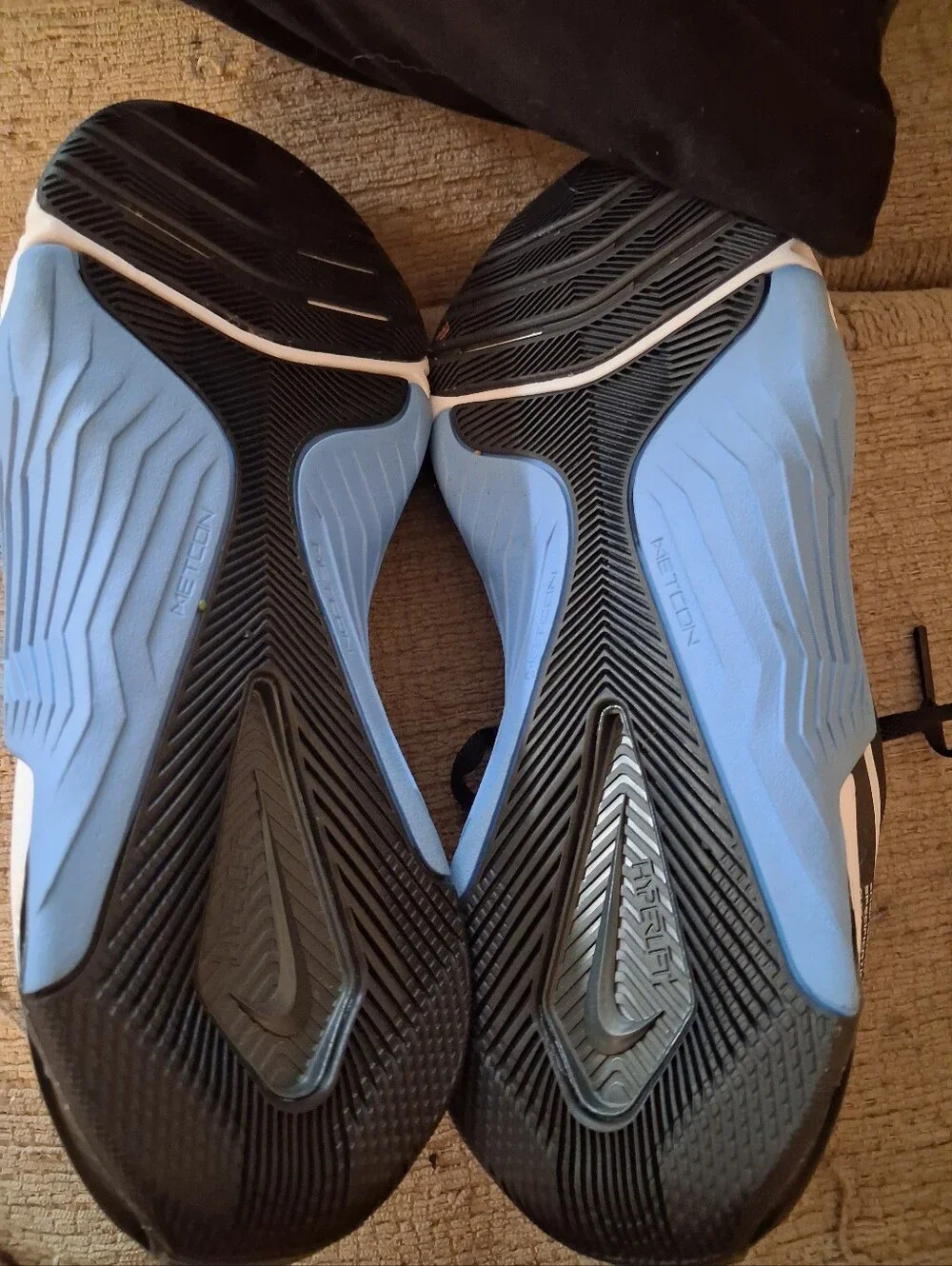 Nike Black and Light Blue Training Sneakers